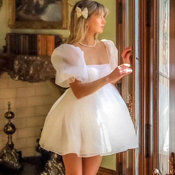 Selkie Dresses & Skirts - Selkie The Ivory Puff Dress XS